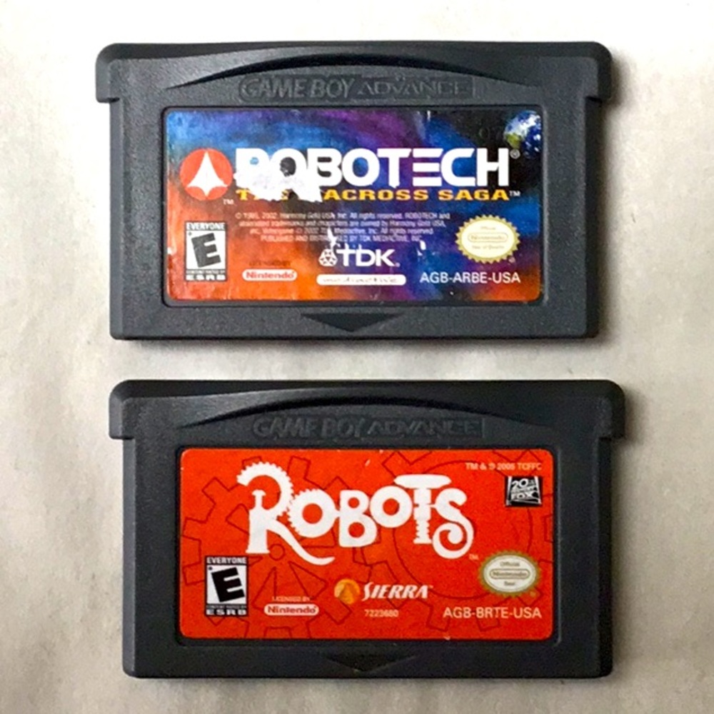 Robotech The Macross Saga Nintendo Gameboy Advance Game & Robots GBA Tested